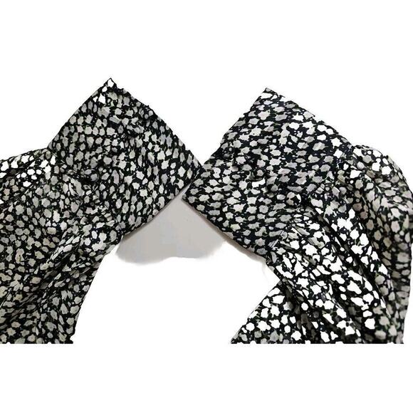 H&M ~Woman Size L~ Multicolor Floral Print Blouse Boho Sheer Long Sleeve NWOT. - Picture 7 of 10